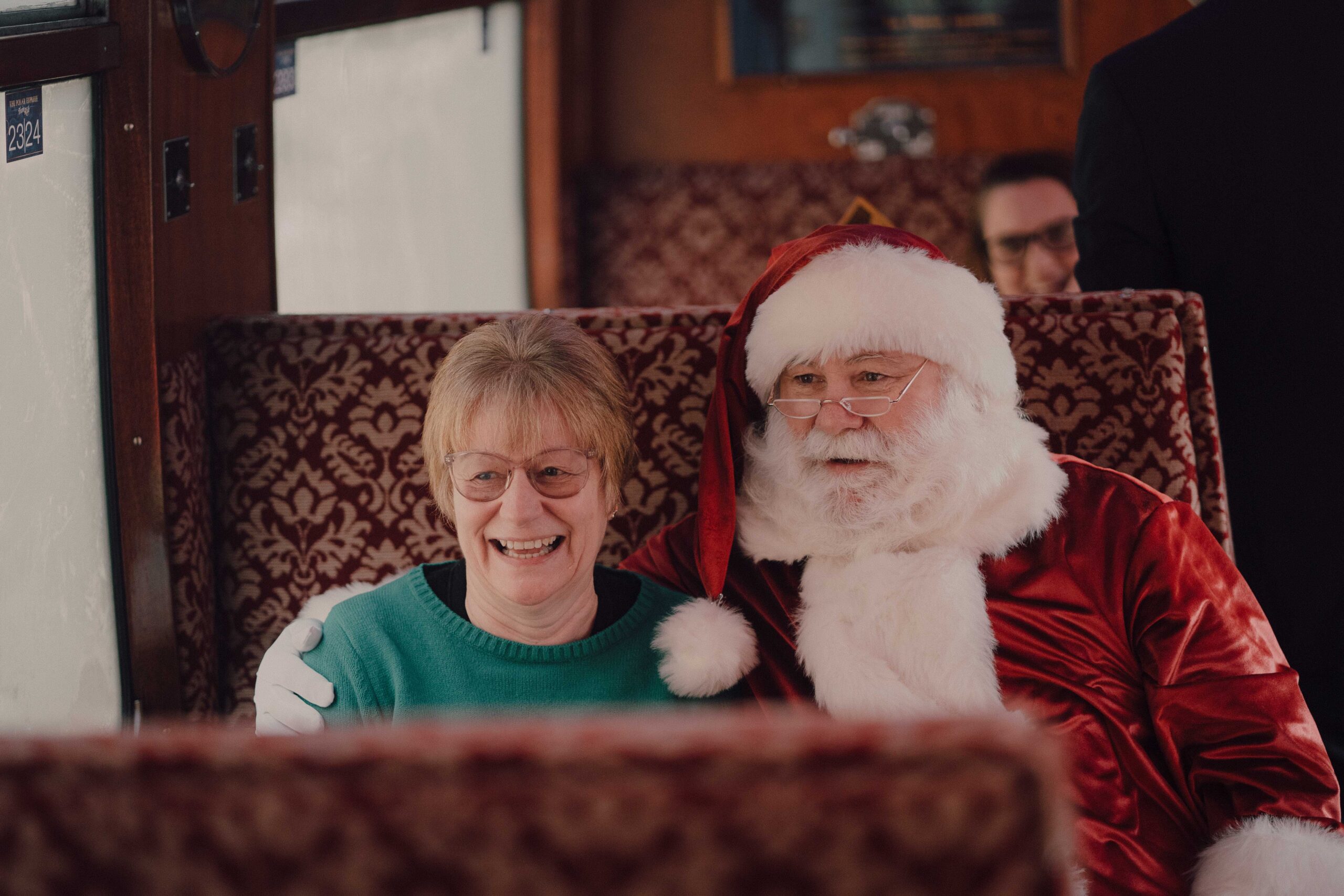 chef at the polar express train ride