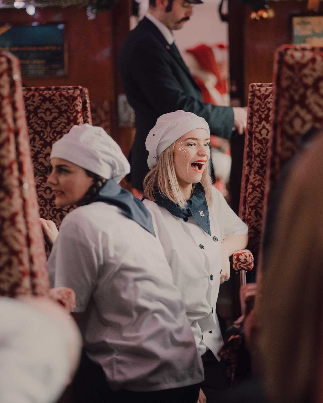 hobo on board the polar express train ride